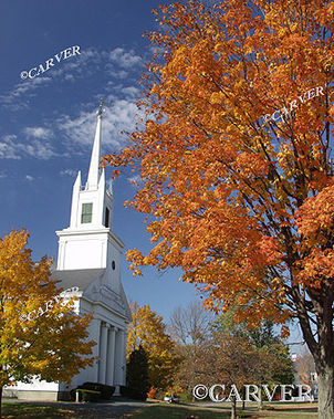 A New England Fall
Brilliant autumn colors on a blue sky day in Topsfield, MA.
Keywords: autumn; fall; topsfield; church; new england; photograph; picture; print